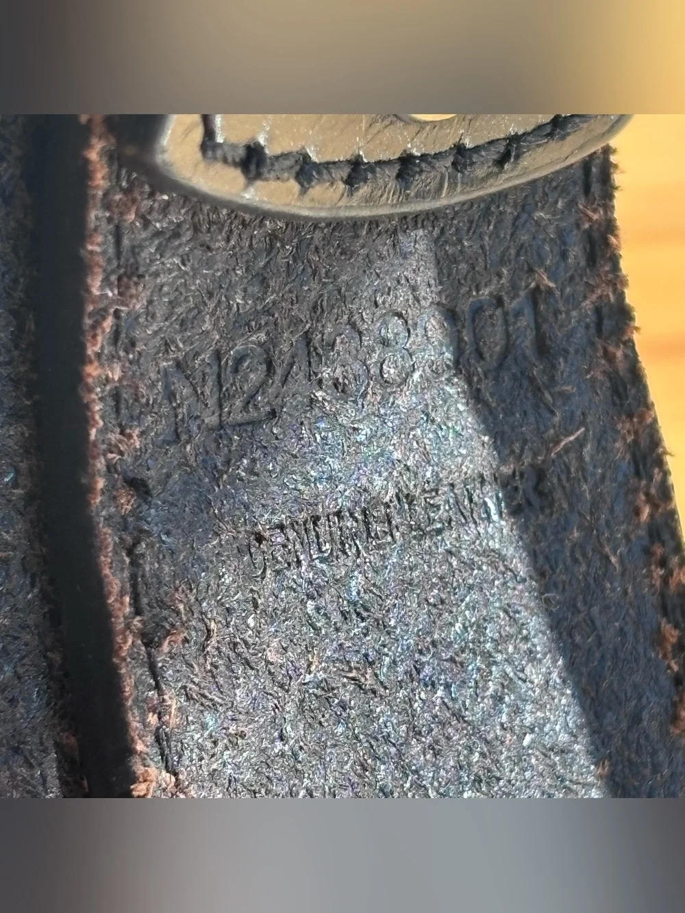 Nocona Mens Black Bullhide Leather Belt Western Tooled Embossed N2438901 Sz 46